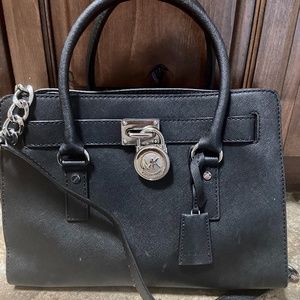 Michael Kors black East West Large Satchel